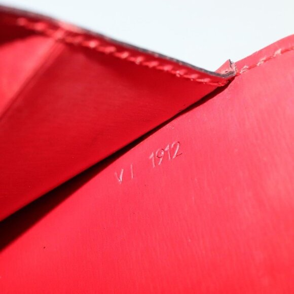 Authentic LOUIS VUITTON Epi Capuchin Shoulder Bag Red M52347 LV - Picture 4 of 16